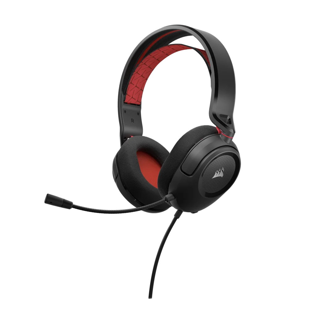 אוזניות גיימינג אדום CORSAIR HS35 v2