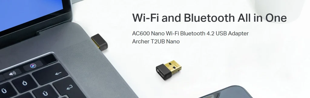 מתאם רשת אלחוטי זעיר Archer T2UB Nano AC600 Wi-Fi מבית Tp-Link